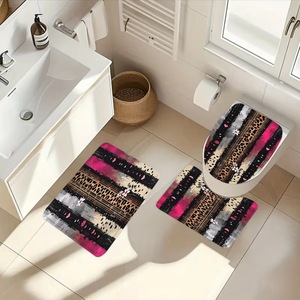 Cortina de Ducha Floral de Poliéster, Cortina de Baño con Impresión Digital Personalizada, Juego de Cortinas de Ducha Impermeables, Venta al por Mayor 9 - Product Image 4