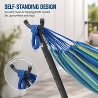 Hamac de camping portable au design moderne, en toile, pliable, pour l'extérieur et la plage, en promotion à prix réduit