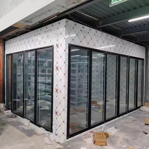 Présentoir de supermarché personnalisé pour chambre froide porte vitrée avec cadre de porte réfrigéré pour marcheur dans un congélateur plus frais - Product Image 1