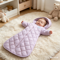 Sac de couchage pour bébé à manches longues anti-frottement sous les aisselles, modèle Premium OEM, pour le confort de bébé
