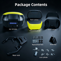 Top case de moto avec dossier passager et porte-bagages arrière, sans perçage, pour Honda XADV750 2022 - 2026