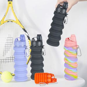 BPA-Free Silicone Sports Water <b>Bottle</b> Foldable Direct Drinking Design with Boiling Water Compatibility - Product Image 1