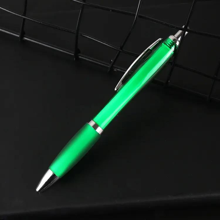 Promotion Large Capacity Colorful Rubber Pen Body Soft Touch Plastic Ballpoint Pen With Custom Logo