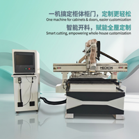 Máquina CNC Router Lineal ATC 1325 con Control DSP Syntec NC Studio, 3 Ejes, Husillo Único para Producción de Muebles de Panel
