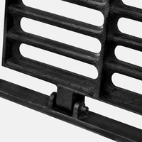 Grille de drainage en fonte robuste à charnières avec cadre pour la sécurité routière et les canaux de drainage