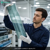 Película de Nanocerámica Azul Verde Azulado para Ventanas Laterales y Parabrisas Delantero, 70% VLT, IR 85, UV 99, Venta al Por Mayor de Fábrica, OEM