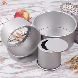 XLYG Juego de 3 Moldes para Pastel de Boda de 4/5/6/7/8/10 Pulgadas con Inserto de Tubo Extraíble, Antiadherente, de Aluminio Anodizado Ecológico - Product Image 4