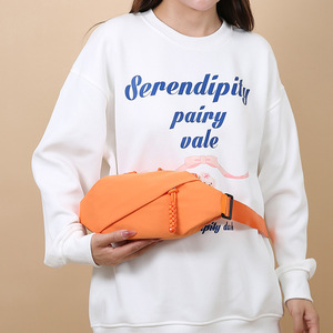 Sac de poitrine en nylon pour l'extérieur, orange, résistant à l'eau, avec poche zippée, unisexe, sac à bandoulière décontracté, sangle détachable - Product Image 4