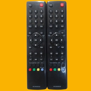 Télécommande Crystal Pearl Tianhong Rc3000e02 pour téléviseur intelligent Tvlcd, version anglaise, Code fixe, portée de 10m, noir - Product Image 1