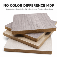 Panneau MDF mélaminé sans différence de couleur, panneau de fibres à densité constante pour meubles sur mesure pour toute la maison