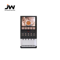 Distributeur automatique de jus et de café instantané multi-saveurs, base en acier inoxydable, écran tactile, compatible SDK, IA, paiement par pièces, QR code et jetons