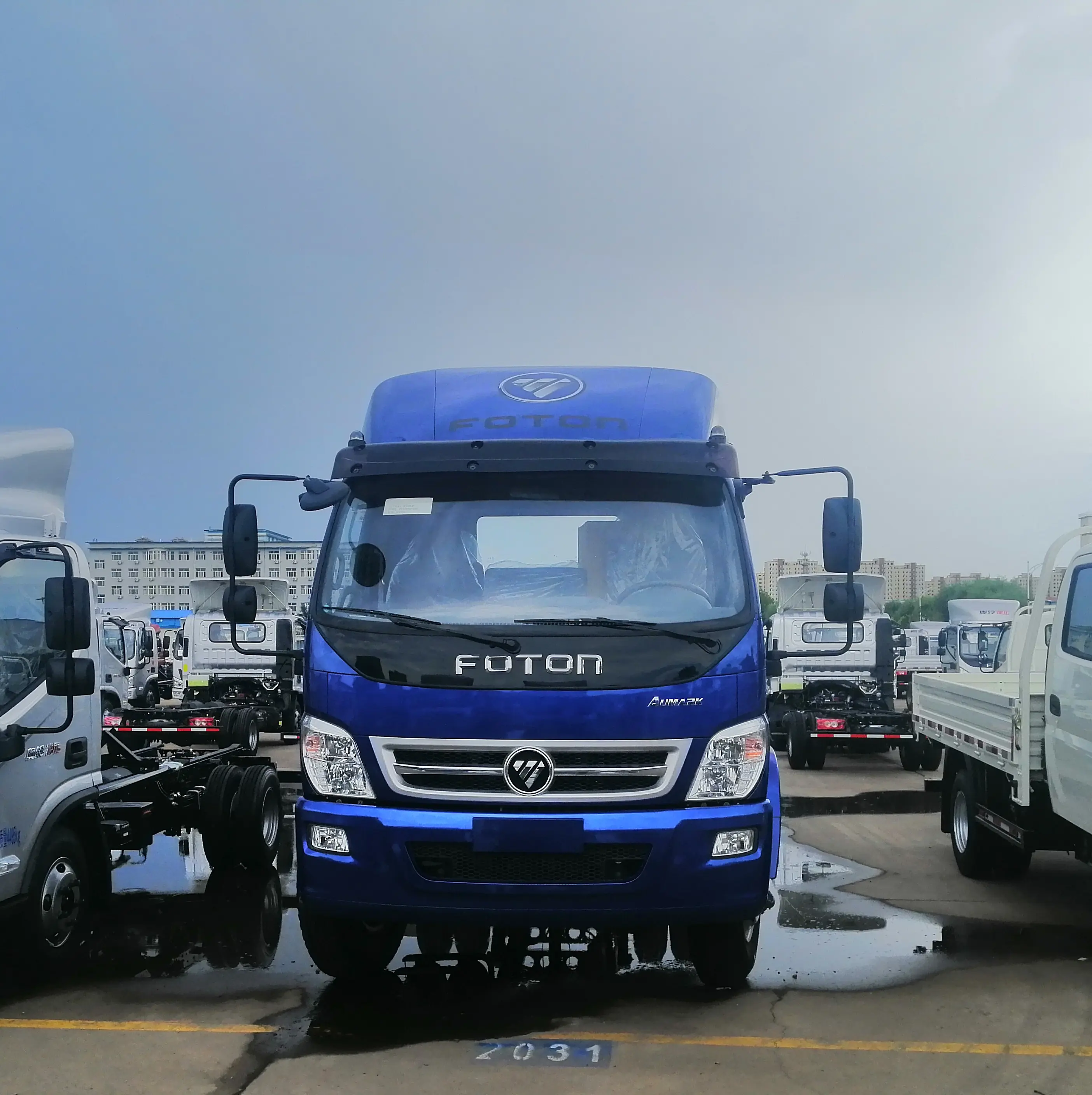China Foton Ollin De Mrt 12T Half Cab Algemene Purpose Truck Tekening Hoofd