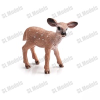 SL Models - Juego de 6 Figuras de Ciervos de PVC Plástico, para Niños de 4 Años en Adelante, Unisex, en Bolsa de PE, Producto Terminado