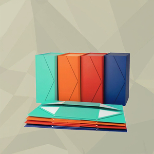 Caja Magnética Plegable de Lujo, Caja Rectangular Larga Multicolor para Cosméticos, Vino, Regalos Navideños - Product Image 3