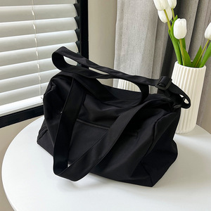 Sacs à bagages au design simple avec logo personnalisé, tendance, décontractés, légers, adaptés aux activités de plein air, couleur unie - Product Image 4