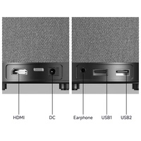 Proyector LCD Inalámbrico Portátil de Bolsillo 1080P CAIWEI A3+ Android 7500 Lúmenes Compatible con 4K HIFI Estéreo para Teléfono, Tableta y PC