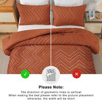 Couvre-lit personnalisé en terre cuite, doux et chaud, ensembles de couvre-lit, lit, motif chevron, capitonné, esthétique, microfibre, léger