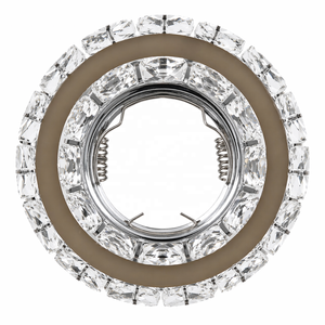 Plafonnier LED moderne en cristal MR16 GU10, cadre de lampe de luxe encastré pour salon, couloir, hôtel, décoration - Product Image 3