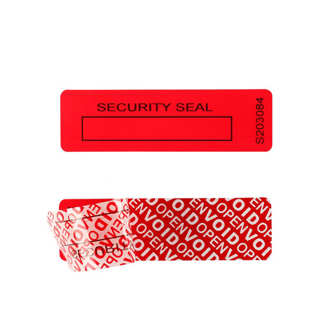 Manufacture Custom Tamper Evident Void Label Seal Sticker for Box Sealing Warranty Sticker Security Label