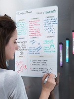 Calendario Magnético para Refrigerador con Forma Personalizada, Moderno y Ecológico, Bloc de Notas, Imán de PVC Plástico Resistente, Reutilizable, Duradero e Impermeable