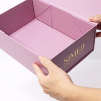 Caja de Regalo Rígida de Alta Gama con Logotipo Personalizado, Forro de Esponja con Relieve, Embalaje Rectangular Laminado Mate y Cinta