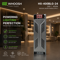 Alimentation à découpage HX-400BLG-24 400W 24V SMPS, transformateur mince haute puissance pour projets d'éclairage linéaire à grande échelle