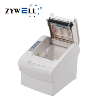 Printer Thermal Bluetooth USB ZYWELL 80mm untuk Usaha Kecil, Printer POS 80mm 58mm