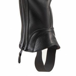 Chaps en cuir unisexe pour l'équitation, best-seller, conçus pour s'adapter à vos chaussures de pied nu, similaire à l'icône Horse. - Product Image 1