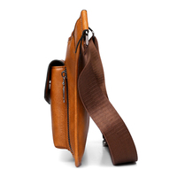 WEIXIER marque décontracté fonctionnel argent téléphone ceinture sac poitrine poche taille sacs unisexe Pack Sling cuir hanche sac