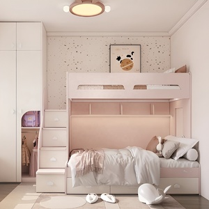 <span class=keywords><strong>Lit</strong></span> <span class=keywords><strong>superposé</strong></span> pour enfants en bois massif, style princesse, moderne, écologique, durable, <span class=keywords><strong>hauteur</strong></span> réglable, pour chambre d'enfants, offre spéciale - Product Image 4