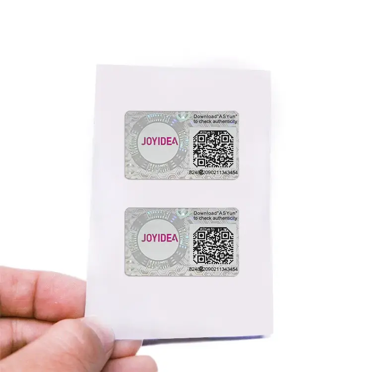 Adesivo adesivo Anti-contraffazione codice di sicurezza unico numero di serie adesivo etichetta dell'ologramma