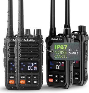 Radioddity X1 Talkies-walkies étanches IP67 robustes <span class=keywords><strong>longue</strong></span> <span class=keywords><strong>portée</strong></span>, lot de 4, réduction du bruit, radio bidirectionnelle FRS <span class=keywords><strong>longue</strong></span> <span class=keywords><strong>portée</strong></span>, balayage NOAA - Product Image 1