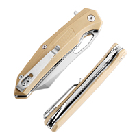 Couteau pliant de haute qualité avec manche G10 et lame en acier D2, couteau de poche EDC, lame tranchante, camping, chasse, randonnée, outil de survie en plein air