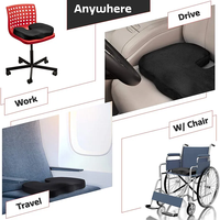 2025 nouveau GEL personnalisé Logo Ciatica & hanche & Coccyx soulagement de la douleur coussin de chaise de bureau pour coussin de siège en mousse à mémoire de forme longue assise
