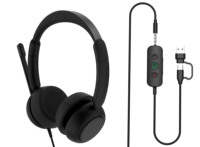 Casque filaire USB pour ordinateur, PC, centre d'appels, avec microphone antibruit et bouton de sourdine, design confortable