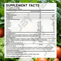 Échantillon Gratuit JBY : Supplément Super Greens, Mélange Probiotique, Poudre de Spiruline, Superaliment Vert, Poudre de Super Greens