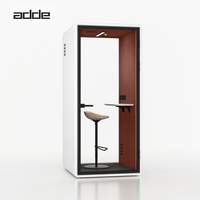 Cabine de réunion acoustique modulaire minimaliste, portable, insonorisée, à faible bruit, pour bureau, cabine téléphonique
