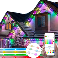 SHIJI UCS2904 30mm extérieur LED Pixel Point lumière 12V IP68 pierre précieuse lumière blanc chaud pour la construction permanente vacances de noël