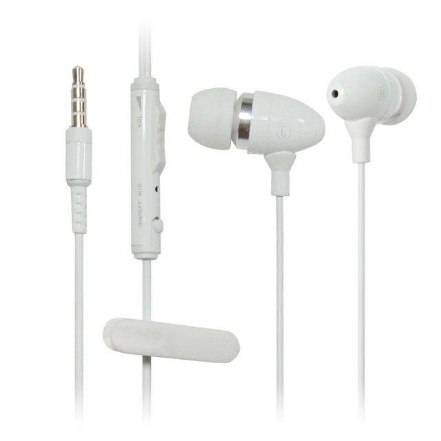 Ergonomic Design Quality Metal Earbuds 3.5mm Connectors Mini Earphone Bass Head Set Headphone