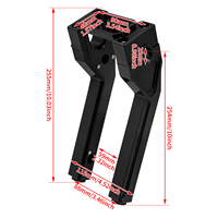 Penjepit Stang Motor 10" CNC Besi untuk Harley Softail Sport Glide Street Bob Low Rider ST FXLRST 2018-2023