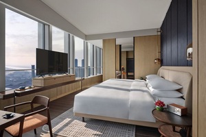 Meubles d'hôtel en bois massif de frêne Andaz Nanjing Hexi 3-5 étoiles, sur mesure, ensembles de chambre d'hôtel, ensembles de meubles de restaurant d'hôtel - Product Image 2