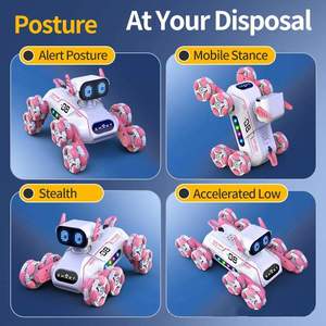 Huada 8-Bánh LED Mặt Hiển Thị <span class=keywords><strong>Robot</strong></span> 2.4Ghz Diễn Viên Đóng Thế Thông Minh <span class=keywords><strong>RC</strong></span> <span class=keywords><strong>Robot</strong></span> Con Chó Đồ Chơi Thông Minh Tự Động Điều Khiển Từ Xa <span class=keywords><strong>Robot</strong></span> Xe Đồ Chơi - Product Image 5