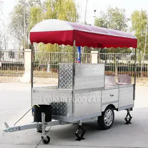Toko Burger Mobile Taco Carts Stand Churros Komersial Jalanan Murah untuk Dijual