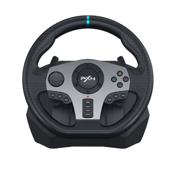 PXN-V9 900 degree Double Vibration Gaming Racing Steering Wheel for PC/PS3/PS4/XB series/Switch X-Input/D-Input