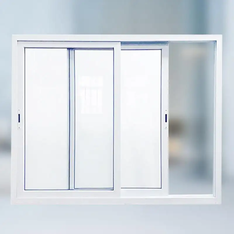 Tùy chỉnh nhà bếp cửa sổ màu trắng thiết kế hiện đại uPVC kính hai lớp cửa sổ trượt