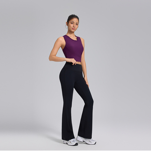 <span class=keywords><strong>Conjunto</strong></span> de 2 Piezas de Pantalones de Yoga Acampanados de Nailon y Elastano <span class=keywords><strong>para</strong></span> Mujer, Ropa Deportiva Transpirable <span class=keywords><strong>para</strong></span> Fitness, Pilates, Entrenamiento, Top Corto Ajustado <span class=keywords><strong>para</strong></span> Gimnasio - Product Image 1