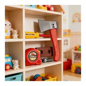 DIY Building <b>Tool</b> <b>Set</b> Wooden Workbench Toolbox Engineer Toy Drill Construction Pretend Play Learning Skills Activity Toy - Product Image 4