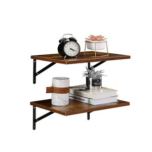 Juego de 2 estantes anchos flotantes de madera rústica montados en la pared de 11,8 pulgadas de profundidad para sala de estar o almacenamiento de Hotel repisas de exhibición - Product Image 1