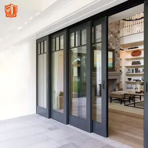 Soundproof Energy Saving Aluminum Sliding Door Glass Courtyard Lift And Slide Door