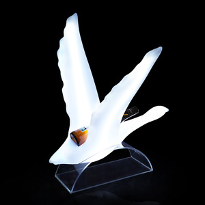 Glowing Goose Wings Wine <b>Rack</b> Acrylic Led Lighted Party <b>Bar</b> Stand - Product Image 3